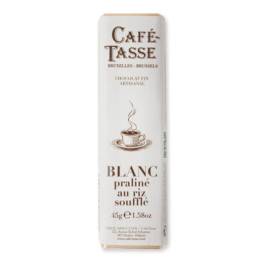 Hazelnut Praline and Puffed Rice White Chocolate Bar - The Regal Find