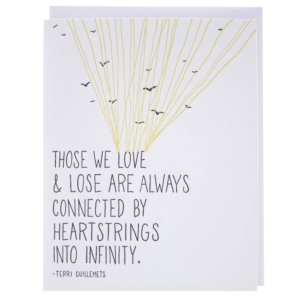 Heartstrings Quote Sympathy Card - The Regal Find