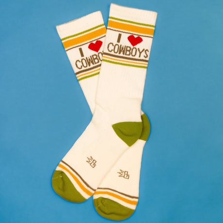 I ❤️ Cowboys Gym Crew Socks - The Regal Find