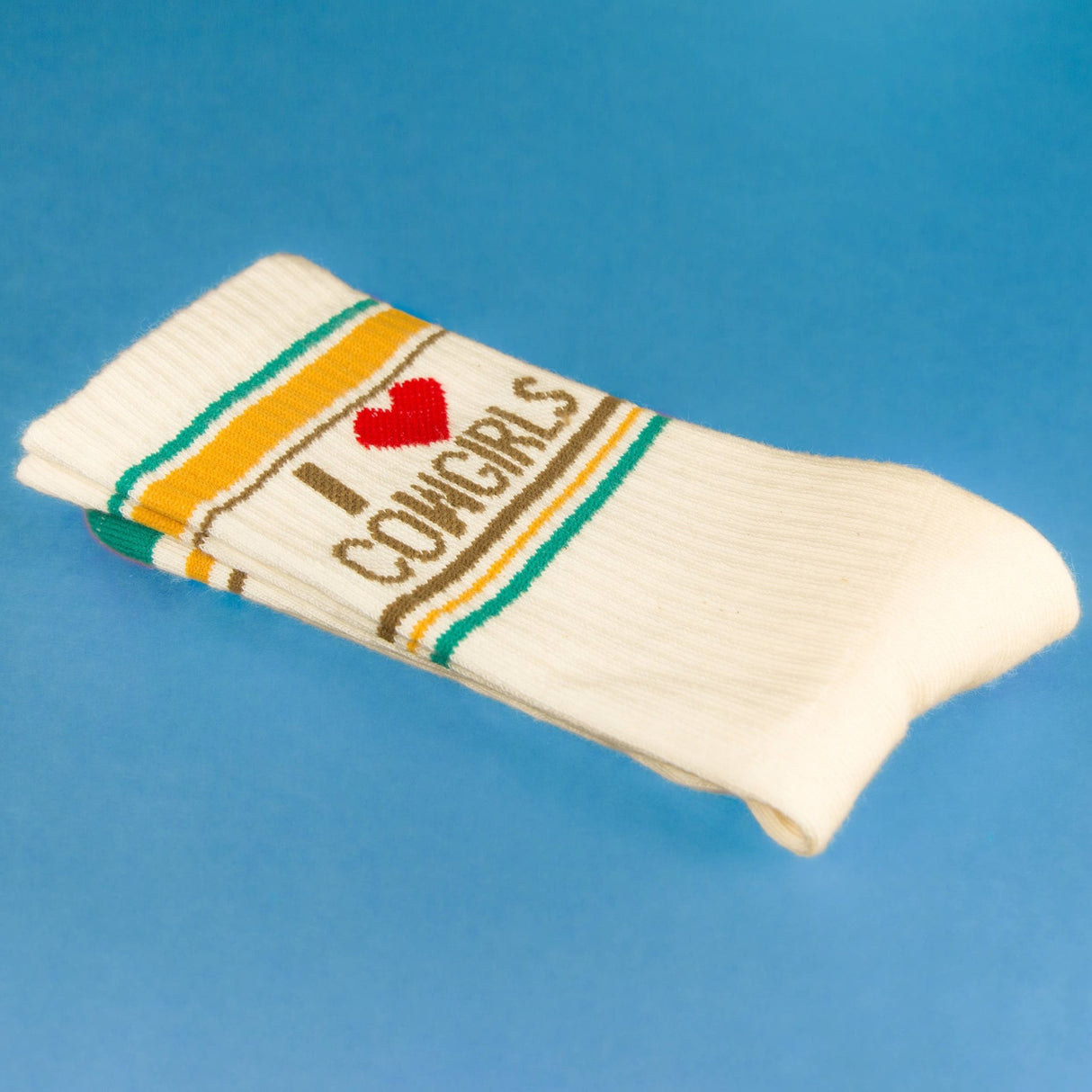 I ❤️ Cowgirls Gym Crew Socks - The Regal Find