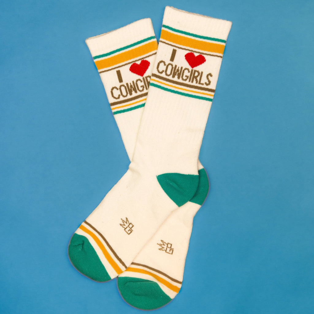 I ❤️ Cowgirls Gym Crew Socks - The Regal Find