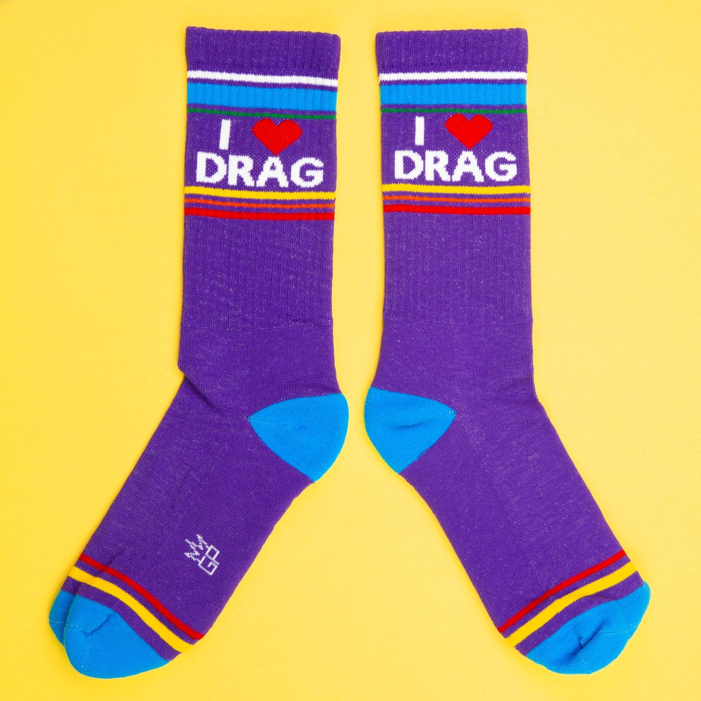 I ❤️ Drag Gym Crew Socks - The Regal Find