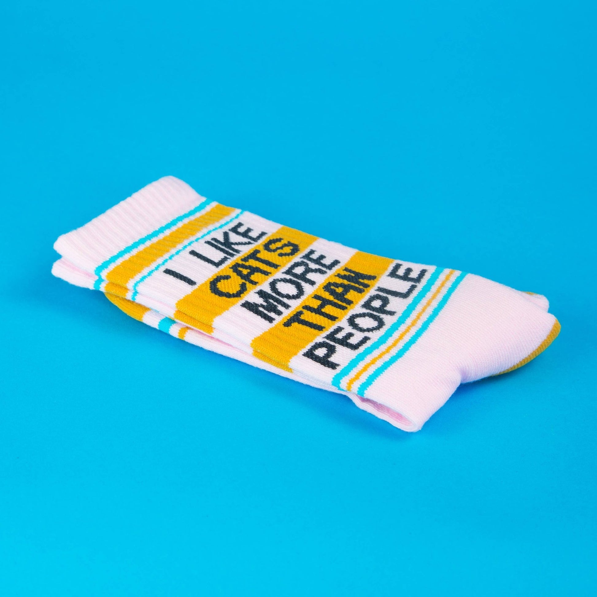 I Like Cats More Than People Gym Crew Socks - The Regal Find