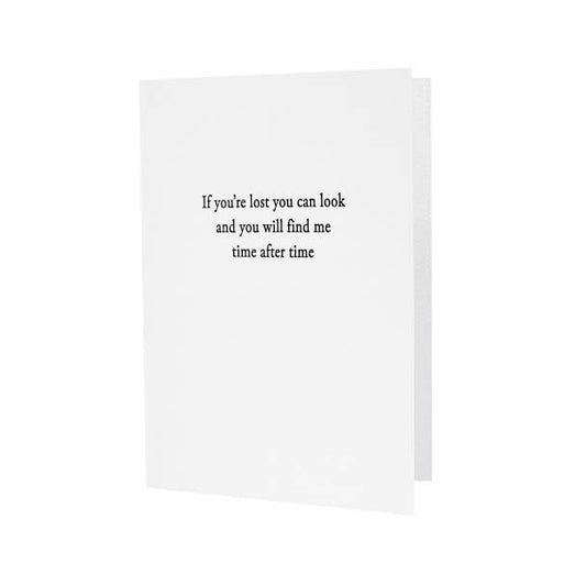 If You're Lost You Can Look Letterpress Card - The Regal Find