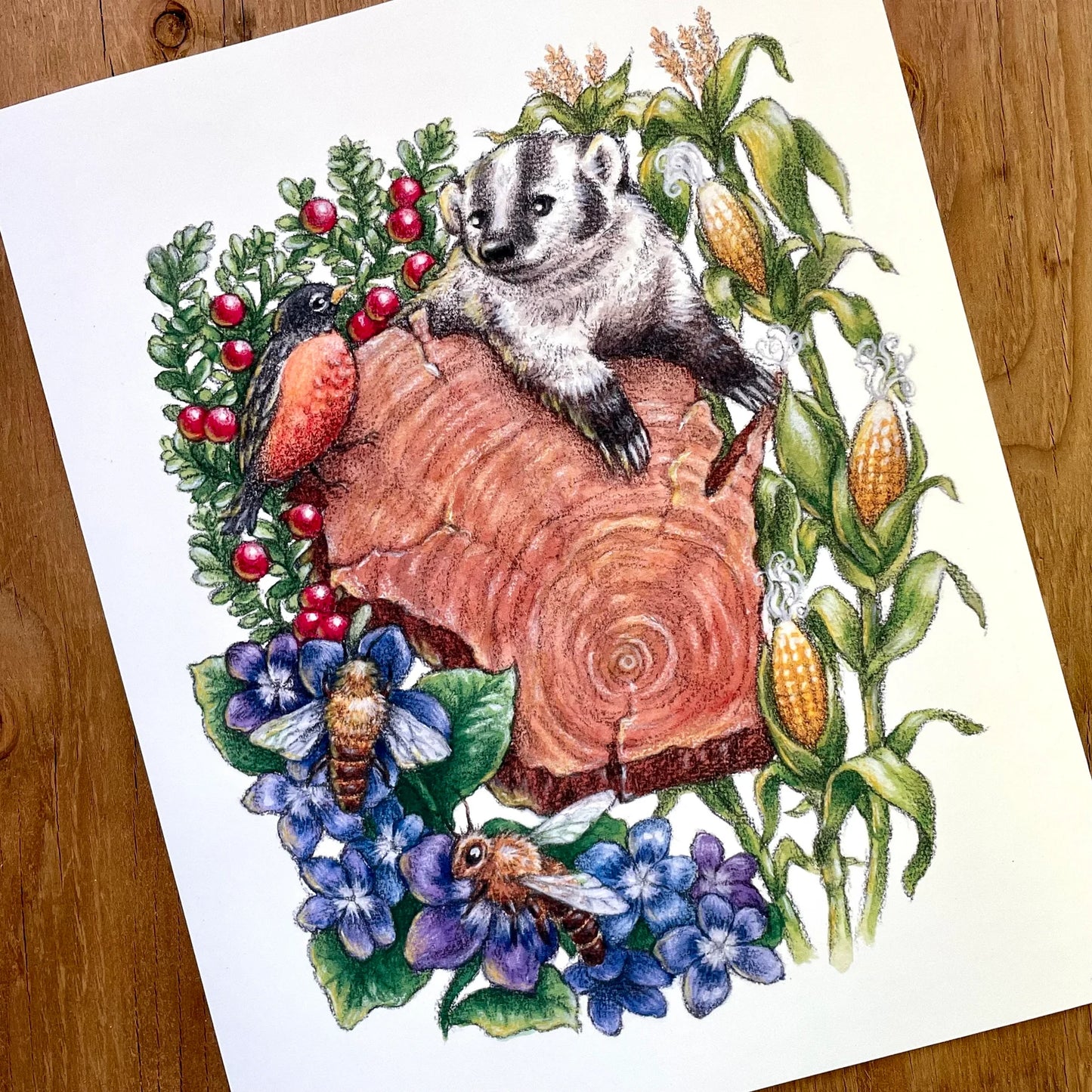 Wisconsin Wildlife Print