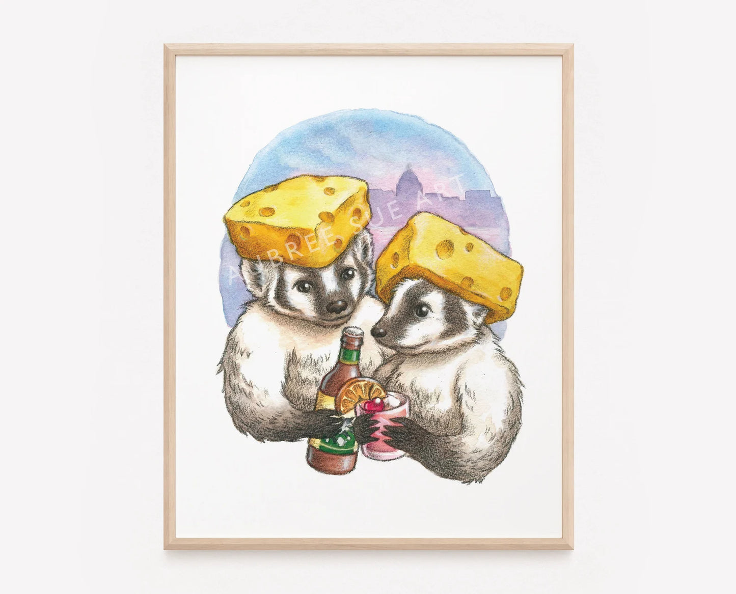 Cheesehead Badgers Print