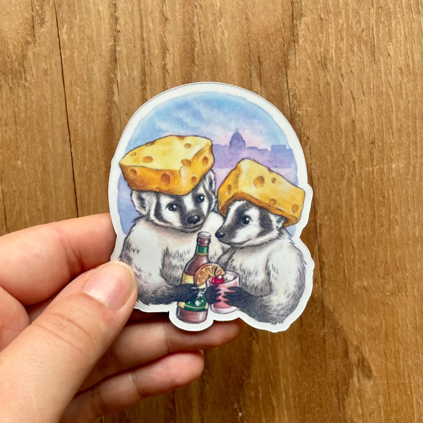 Cheesehead Badgers Sticker