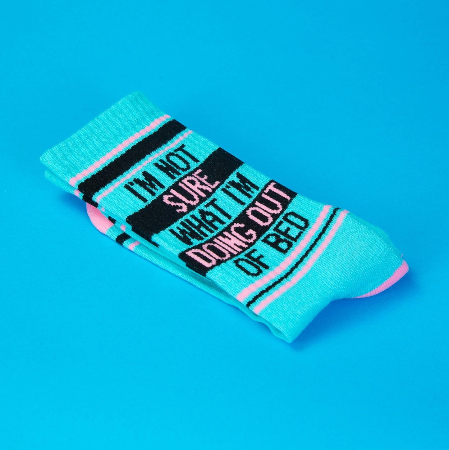 I'm Not Sure What I'm Doing Out Of Bed Gym Crew Socks - The Regal Find
