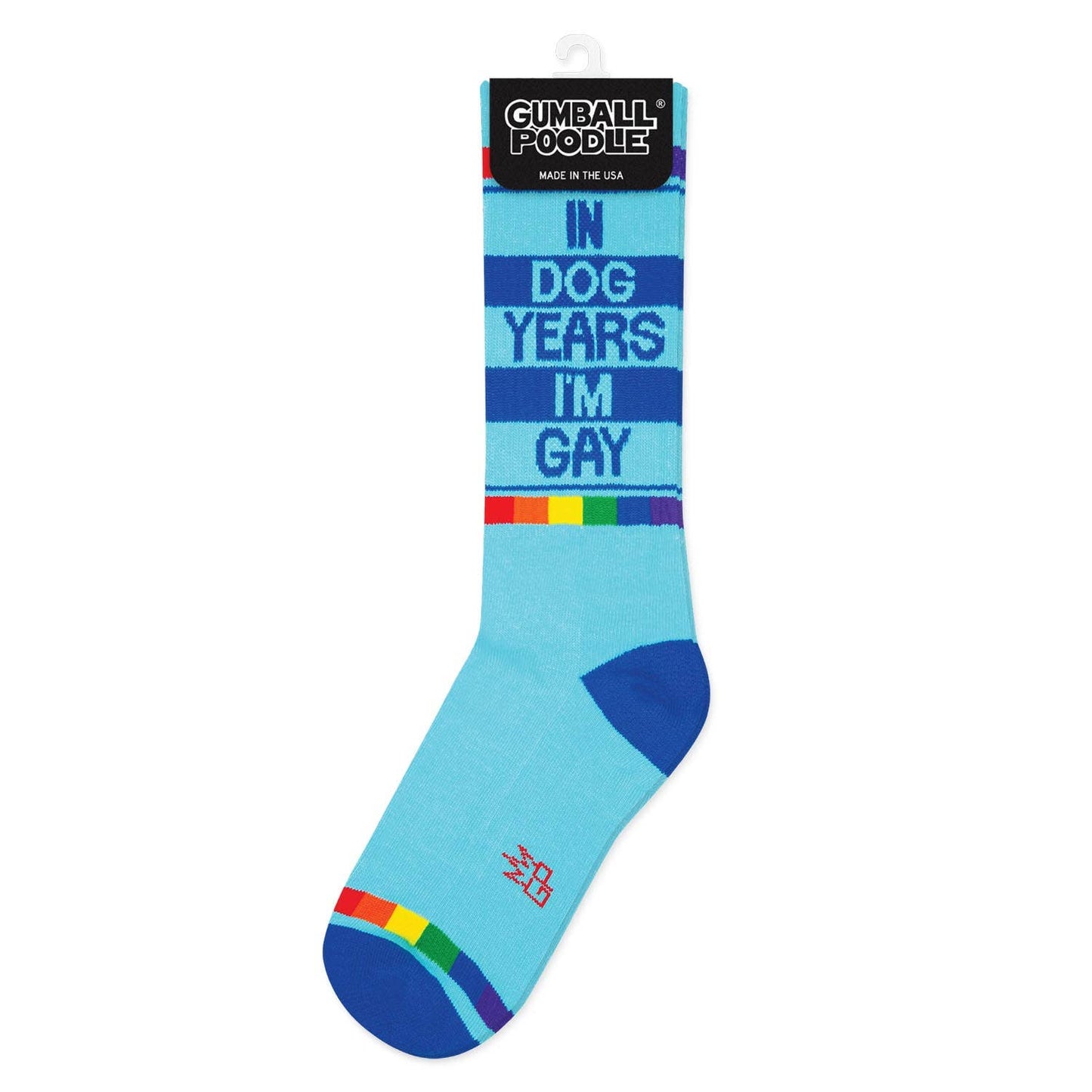 In Dog Years I'm Gay Gym Crew Socks - The Regal Find