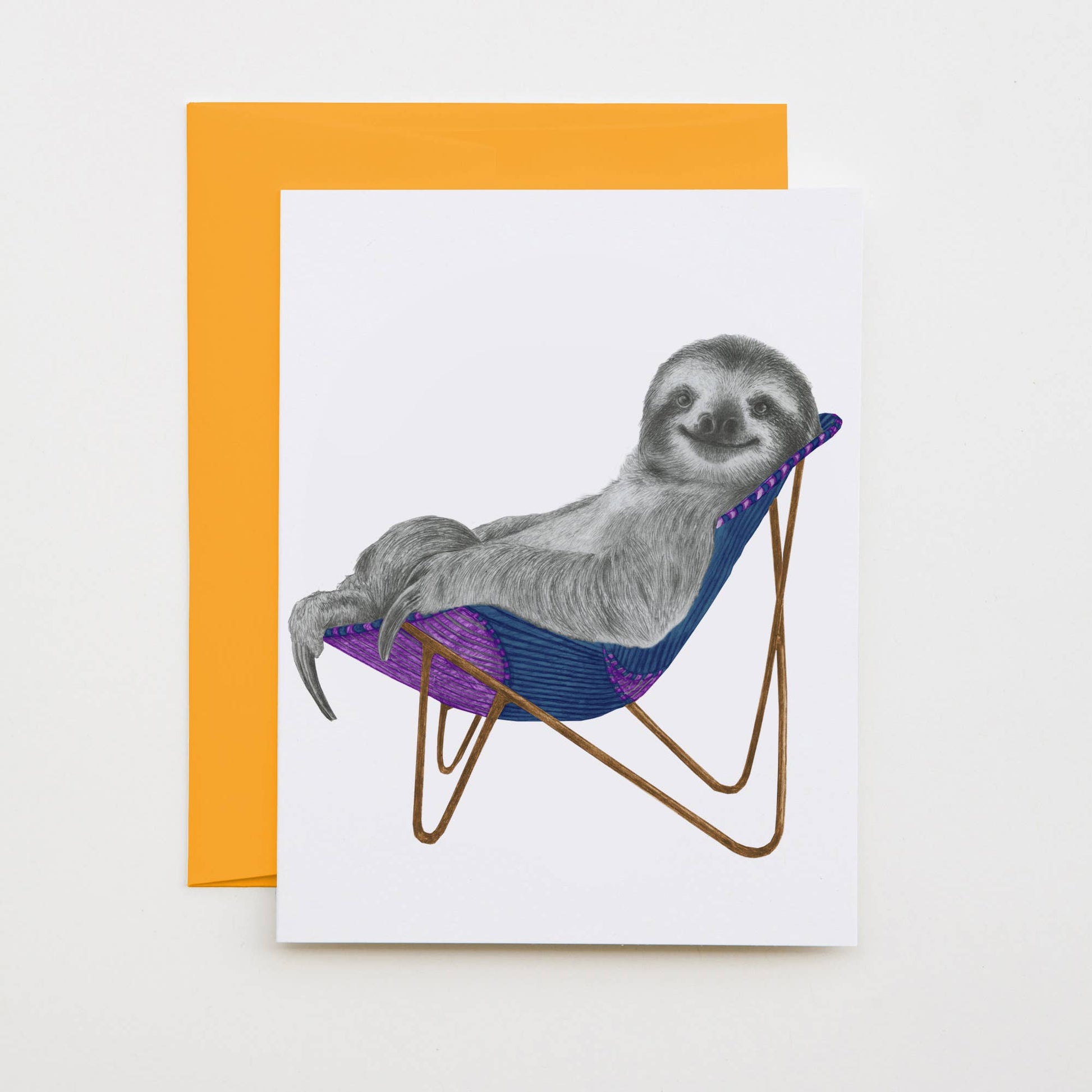 Kingston Westhill Three Toed Sloth Note Card - The Regal Find