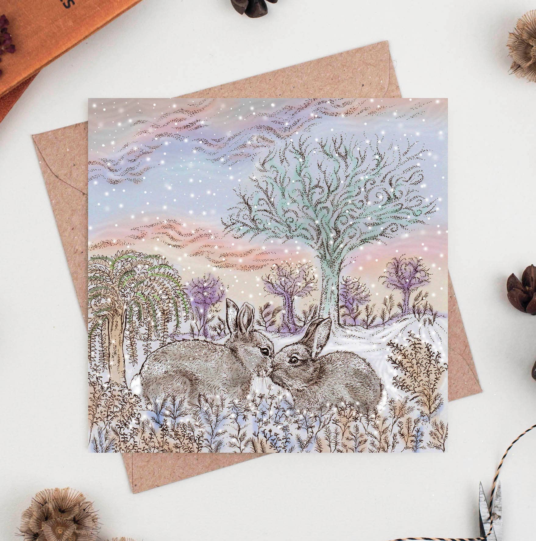 Kissing Bunnies Greeting Card - The Regal Find