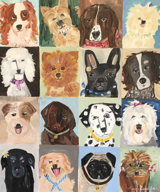 Les Chiens Greeting Card - The Regal Find