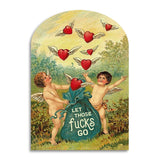 Let Those Fucks Go - Funny Vintage Style Card - The Regal Find