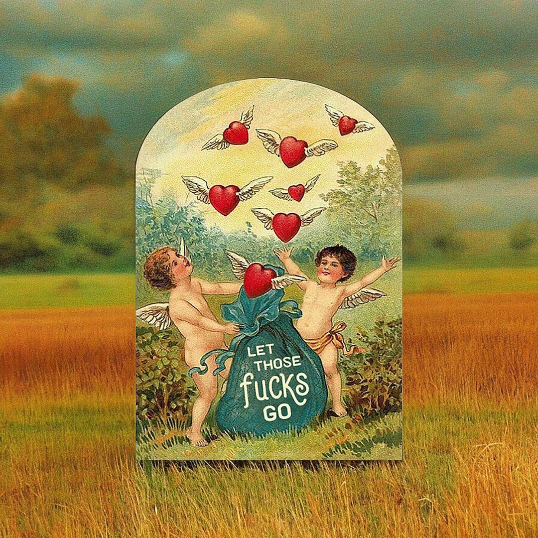 Let Those Fucks Go - Funny Vintage Style Card - The Regal Find