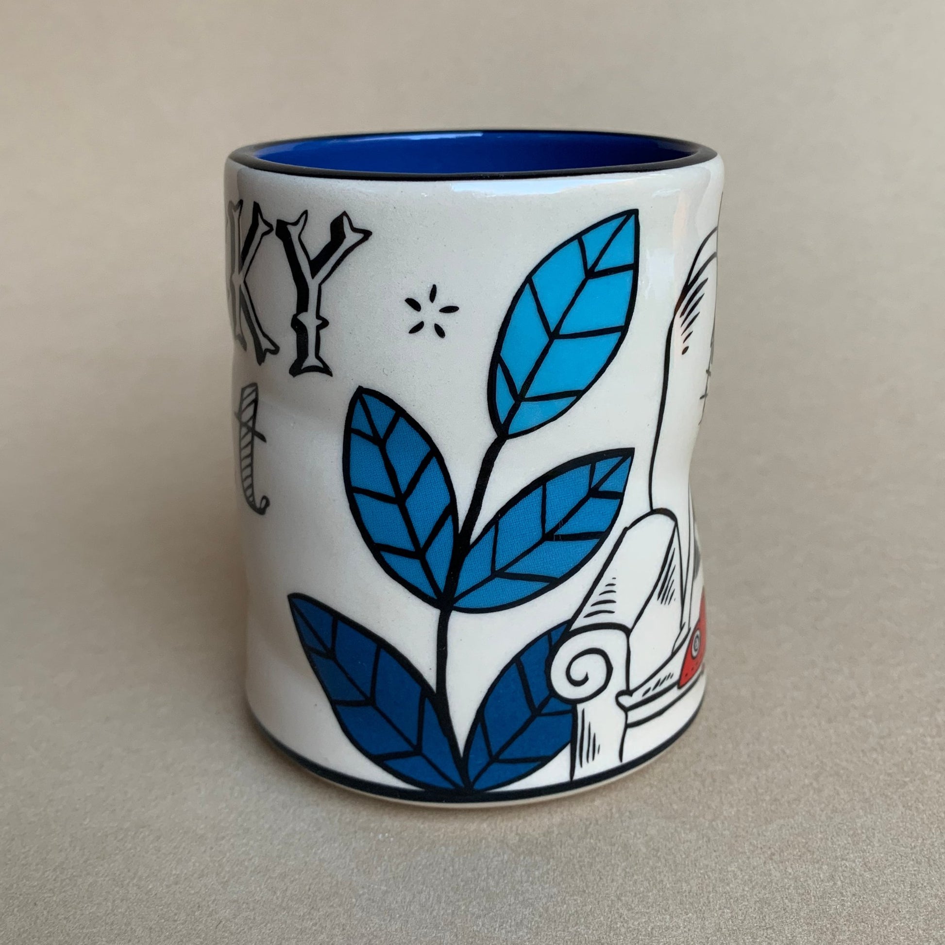 Lucky Cat (With Mouse) Cup - Large - The Regal Find