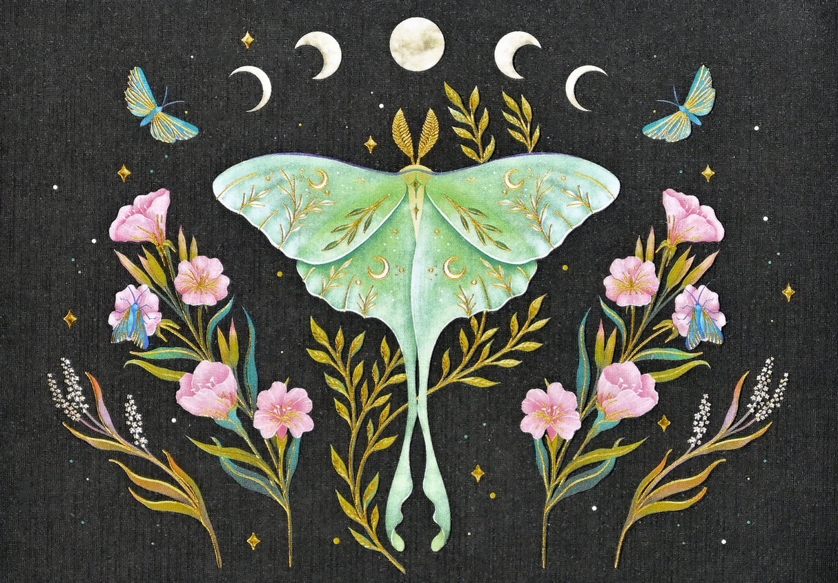 Luna Moth Note Cards - The Regal Find