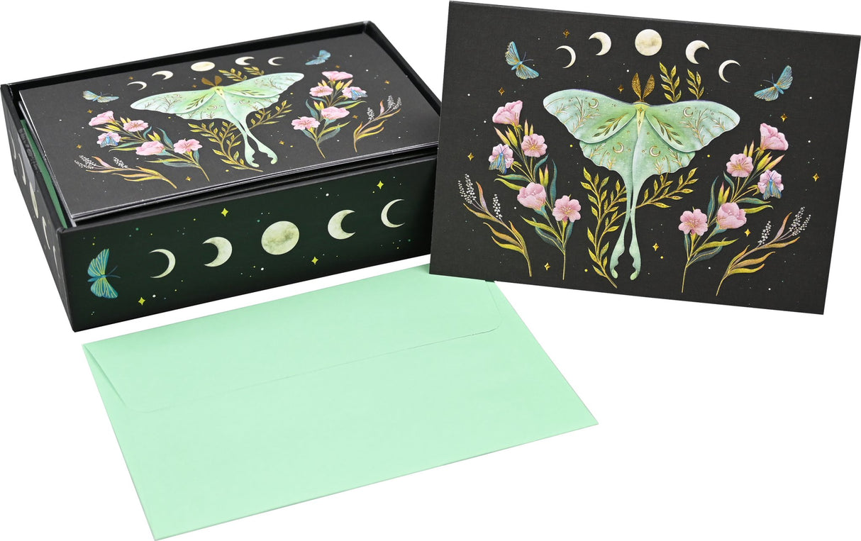 Luna Moth Note Cards - The Regal Find