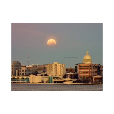 Lunar Eclipse Setting over Capitol - The Regal Find