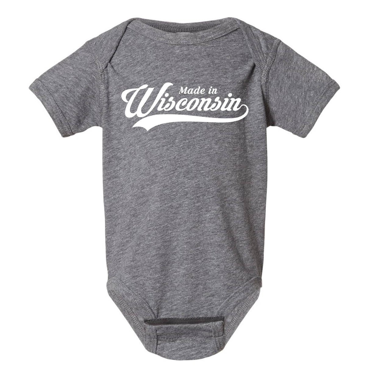 Made in Wisconsin Babie/Toddler Onesie: Red / 6 Month - The Regal Find