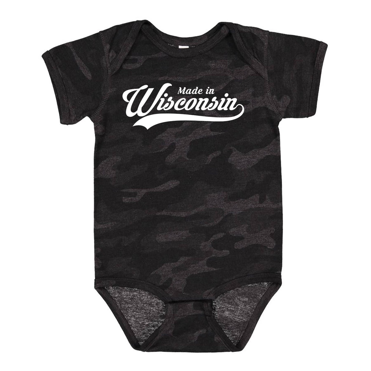 Made in Wisconsin Babie/Toddler Onesie: Red / New Born - The Regal Find