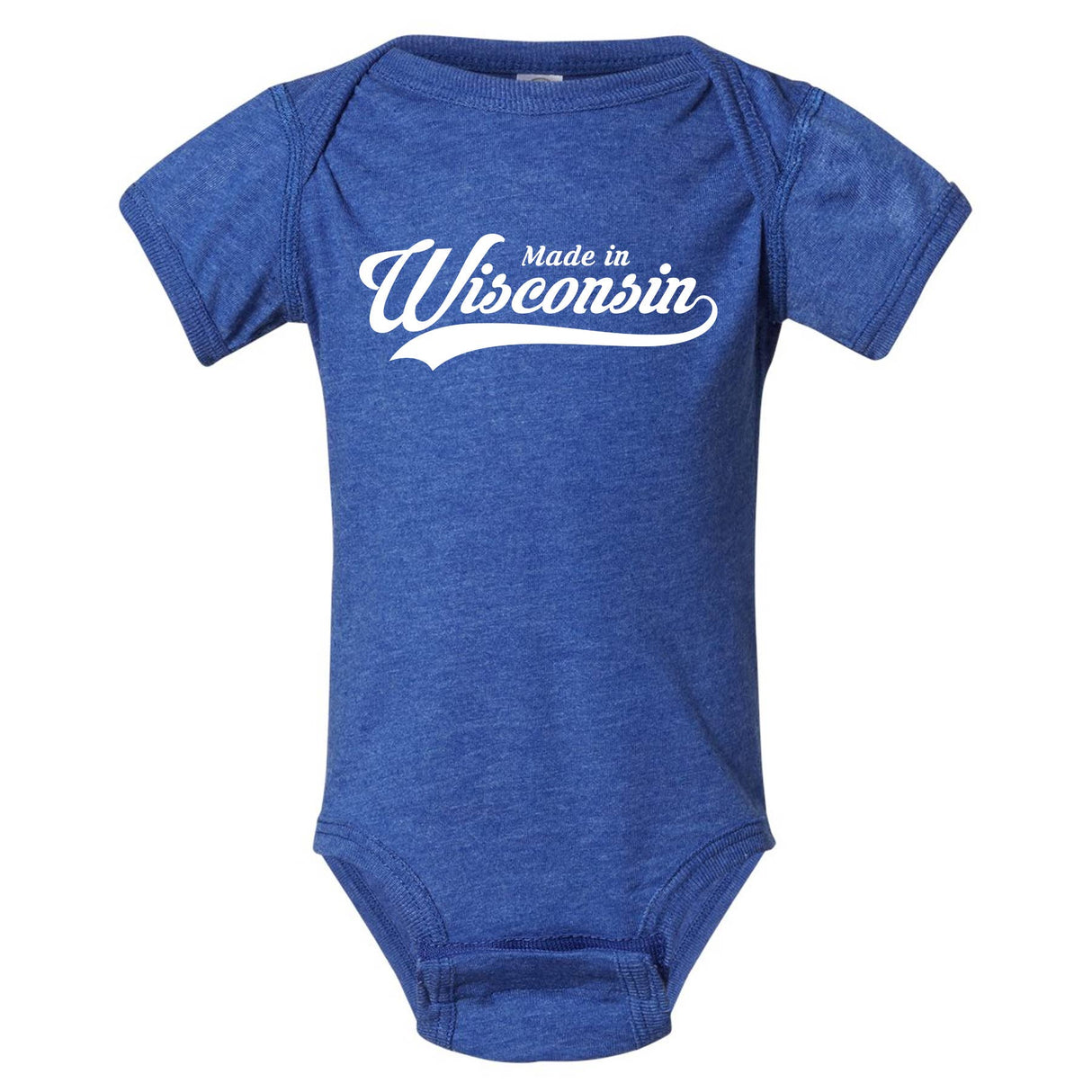 Made in Wisconsin Babie/Toddler Onesie: Red / New Born - The Regal Find