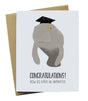 Manatee Graduation Greeting Card - The Regal Find