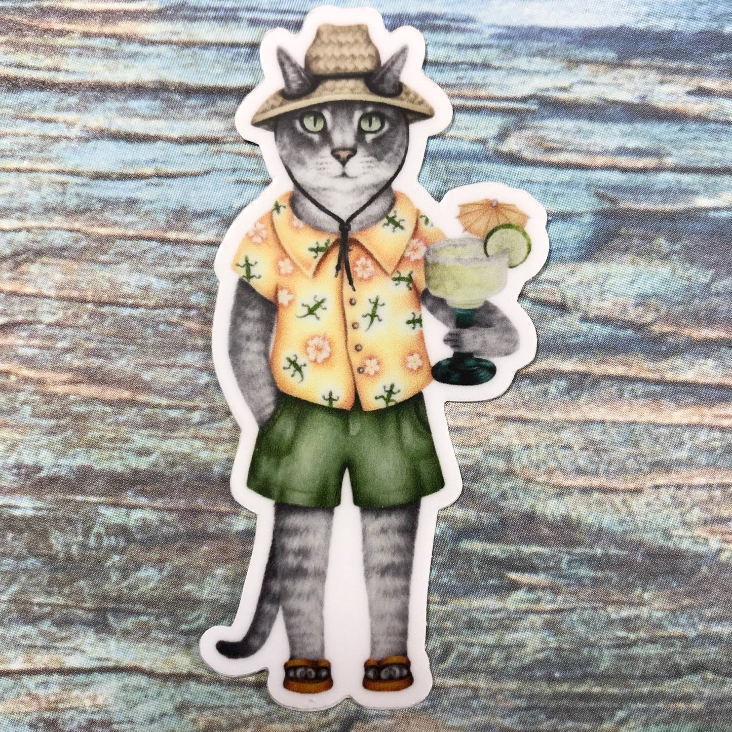 Margarita cat sticker - The Regal Find