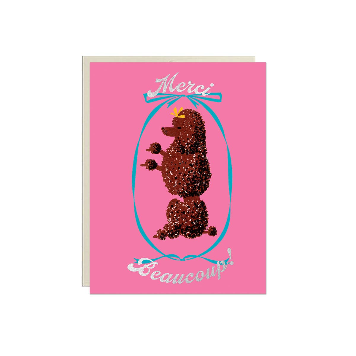 Merci Beaucoup Poodle Card - The Regal Find