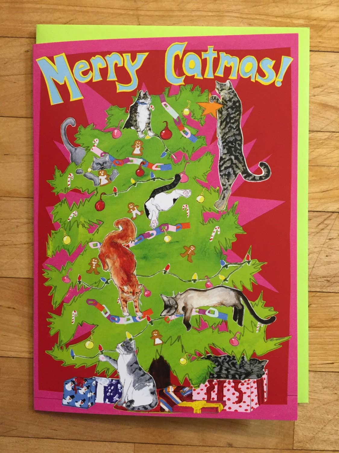 Merry Catmas Holiday Card - The Regal Find