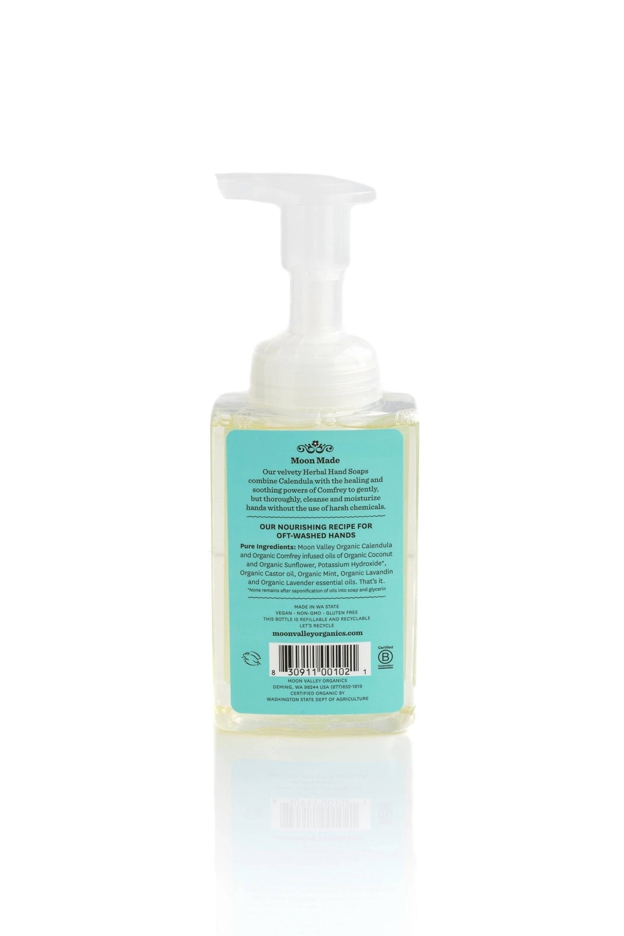 Mint Lavender Foaming Herbal Hand Soap - The Regal Find