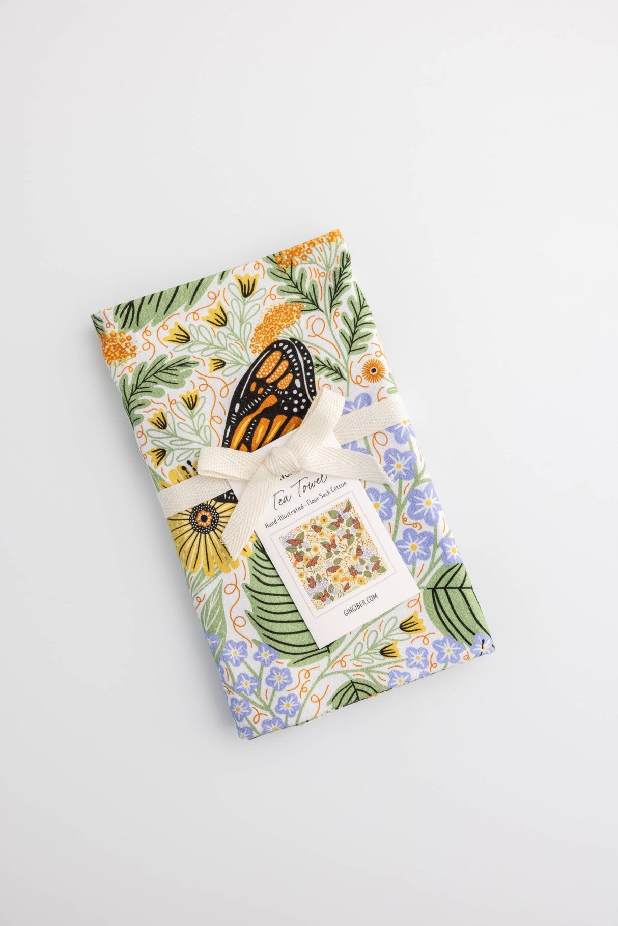 Monarch Garden Tea Towel - The Regal Find