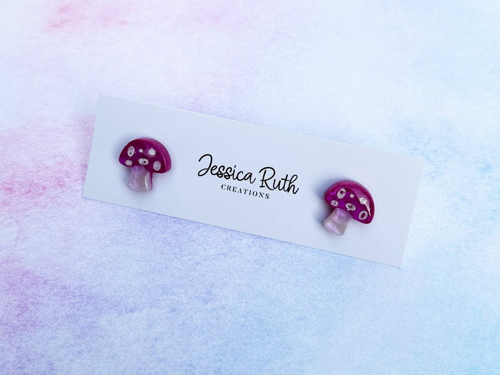 Mushroom Studs: Red - The Regal Find