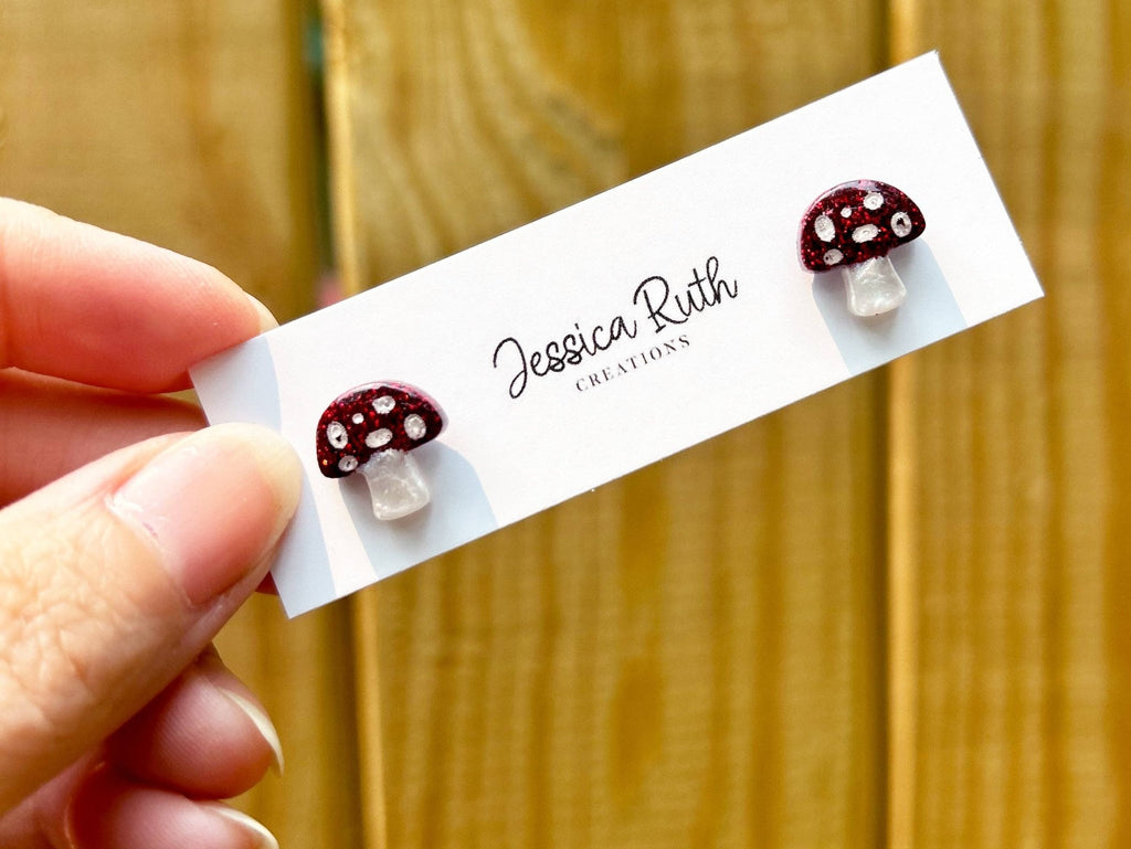 Mushroom Studs: Red - The Regal Find