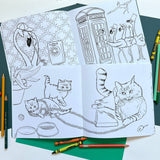 NEW - Coloring book, Animals on the phone - NEW: English - The Regal Find