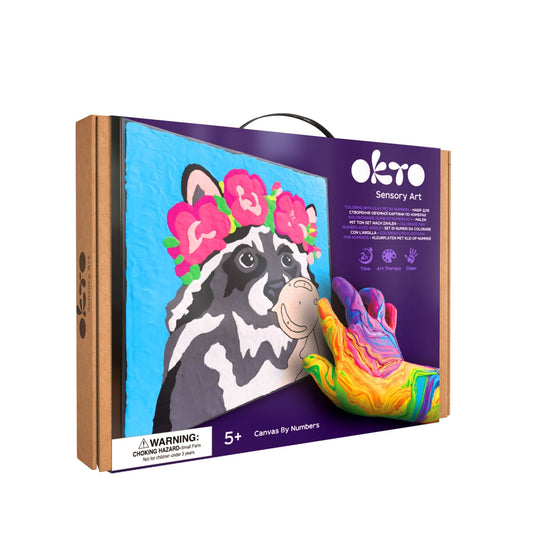 OKTO Clay by Numbers Kits: Raccoon - The Regal Find