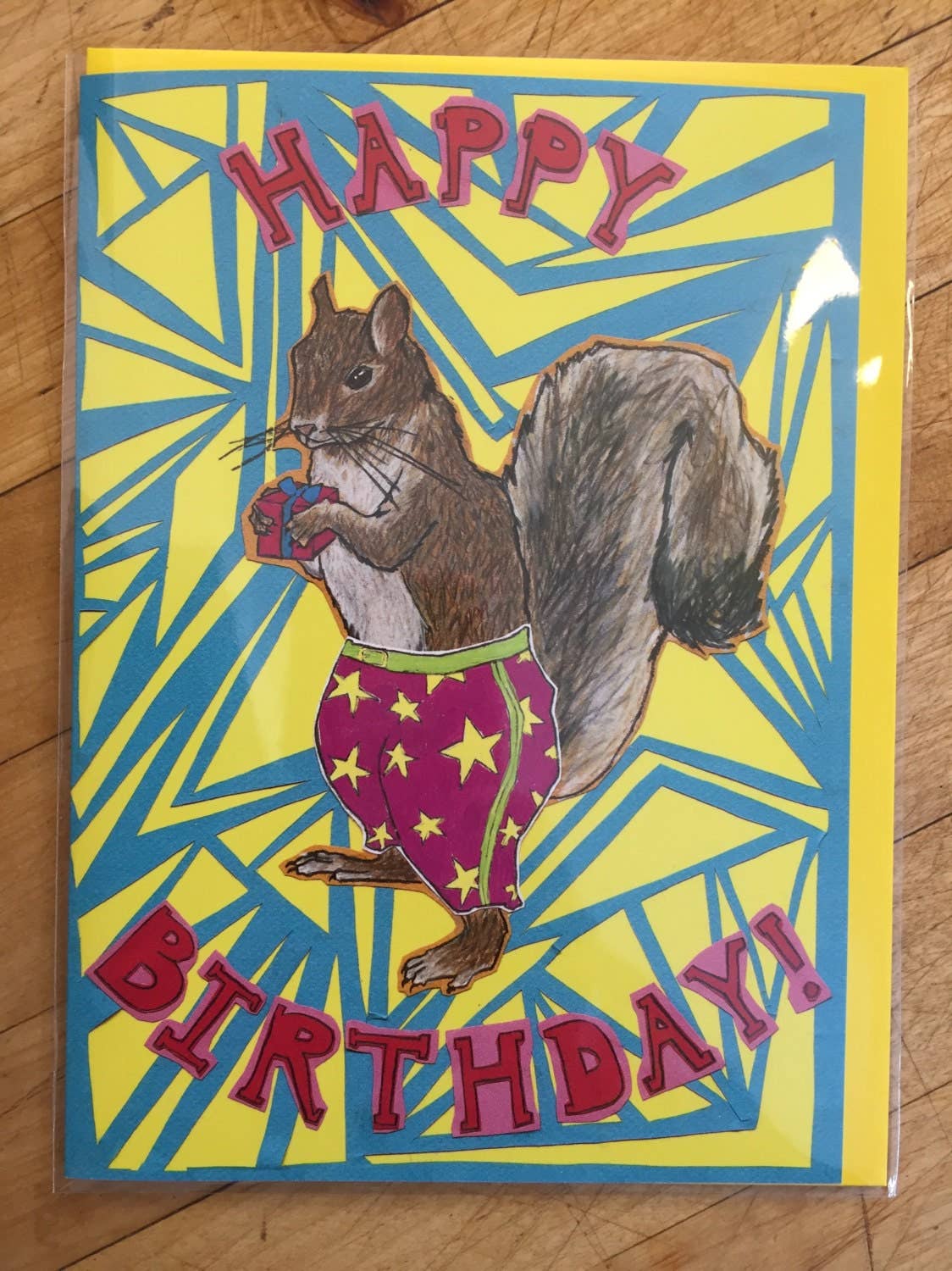 Party Pants Squirrel Birthday Card - The Regal Find