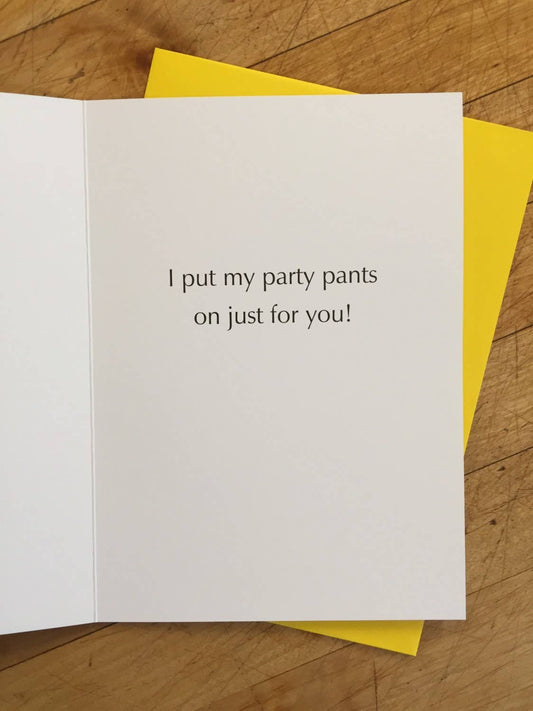 Party Pants Squirrel Birthday Card - The Regal Find