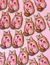 Pink Glitter Kitty Sticker - The Regal Find