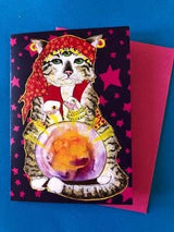 Psychic Cat Greeting Card - The Regal Find