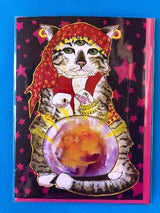 Psychic Cat Greeting Card - The Regal Find