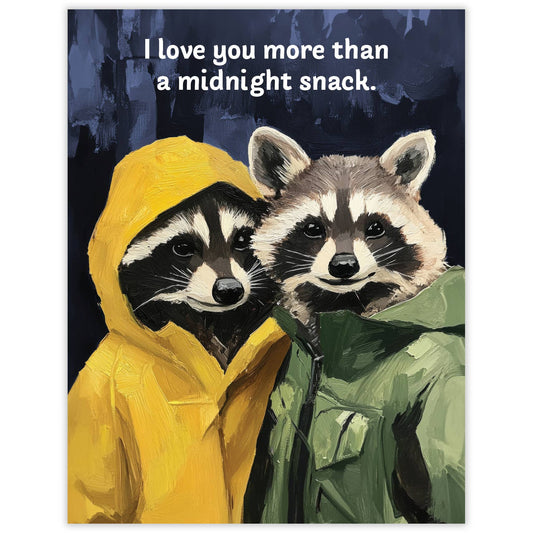 Raccoon Love Card - The Regal Find