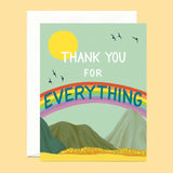 Rainbow Mountain Landscape Thank You Card - Boxed Set of 8 - The Regal Find