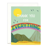 Rainbow Mountain Landscape Thank You Card - Boxed Set of 8 - The Regal Find