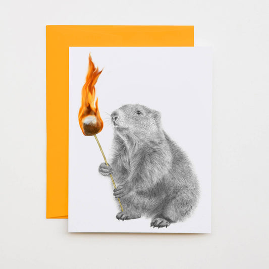 Ramona Joy Woodchuck Note Card - The Regal Find