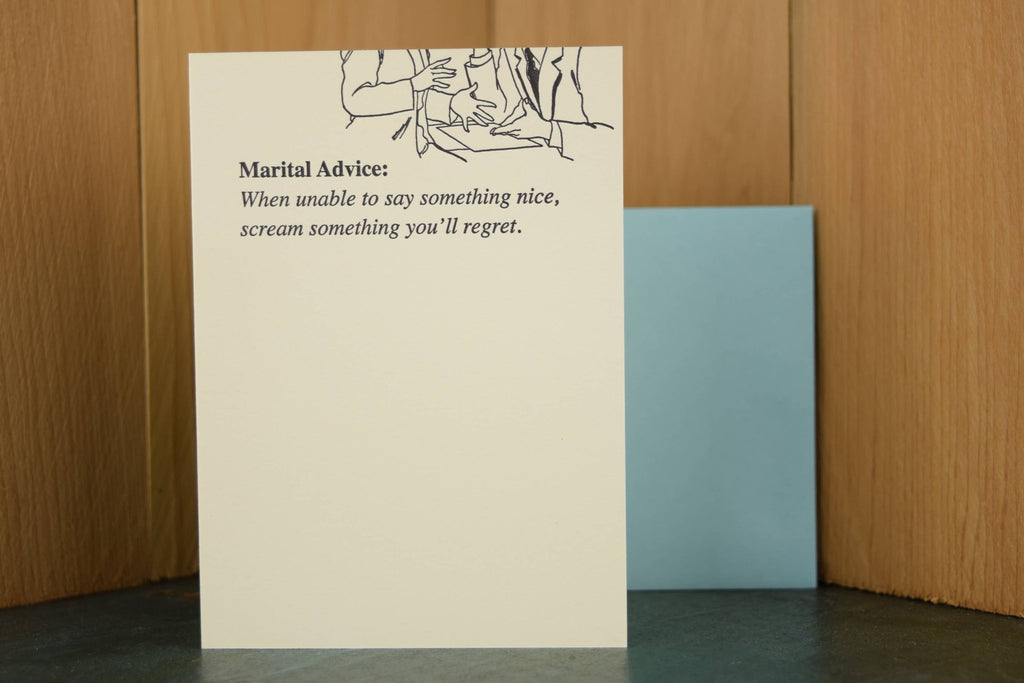 Scream Marital Advice Card - The Regal Find