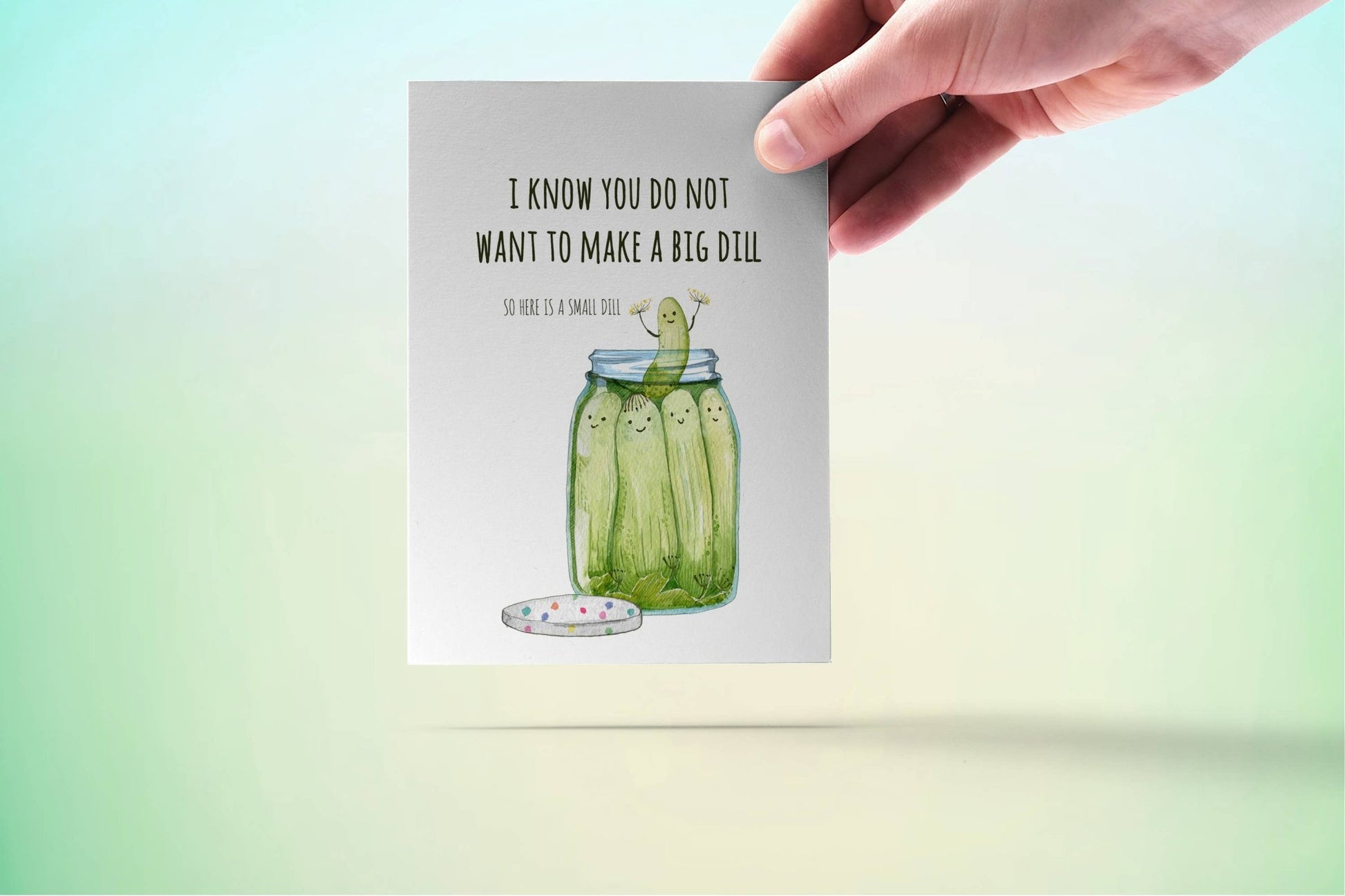 Small Dill Pickle - Funny Birthday Card - The Regal Find