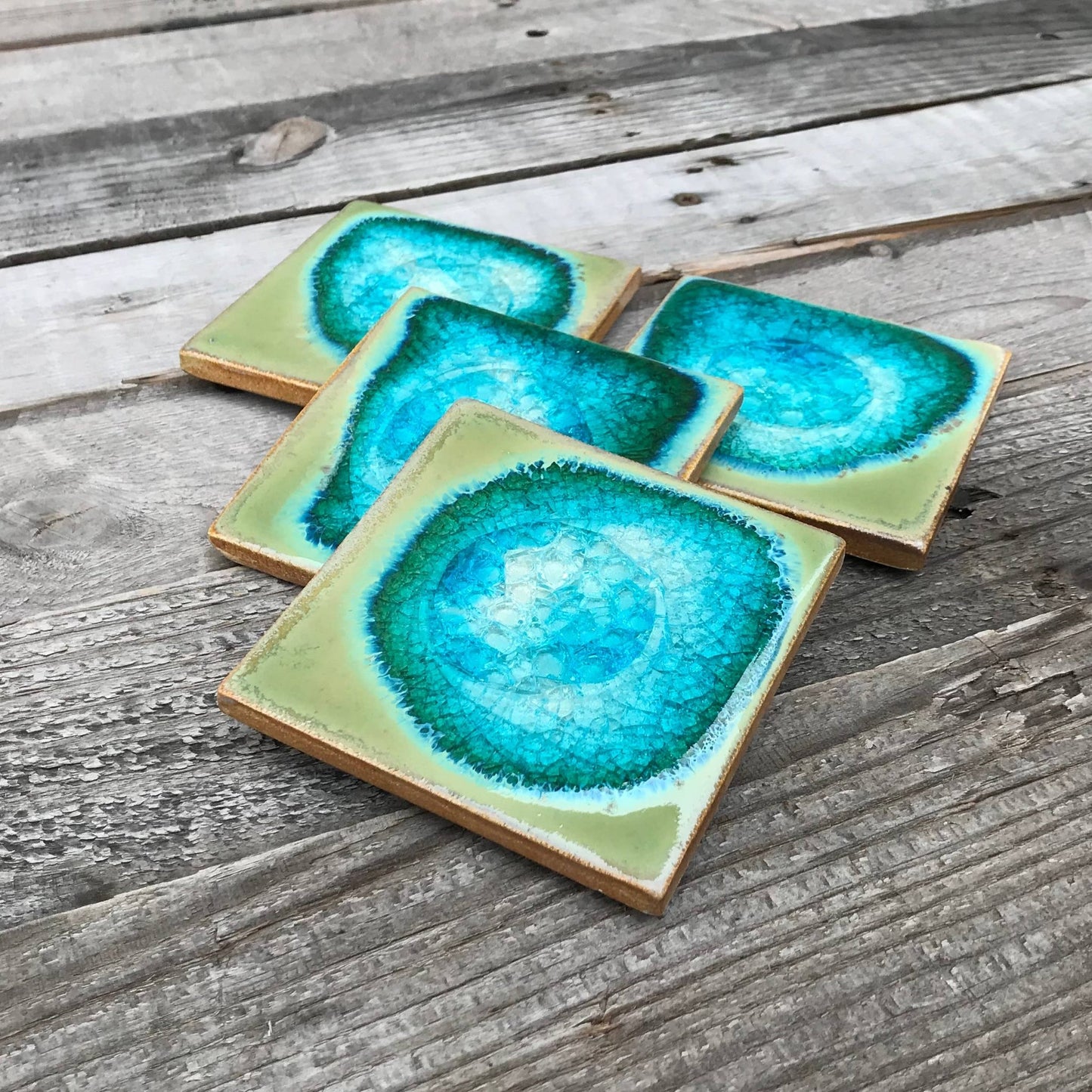 Square Coaster - Jade - Individual Coaster - The Regal Find