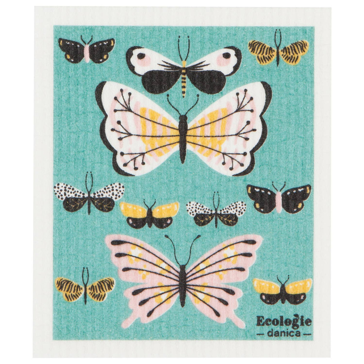 Swedish Sponge Reusable Dishcloth Butterflies - The Regal Find