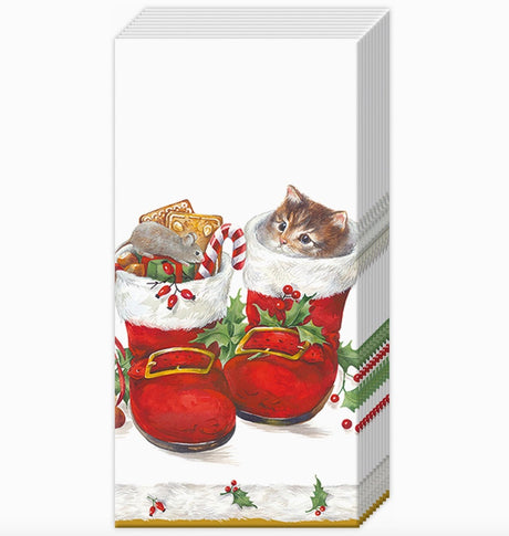 Sweet Christmas Boots Pocket Tissues - The Regal Find