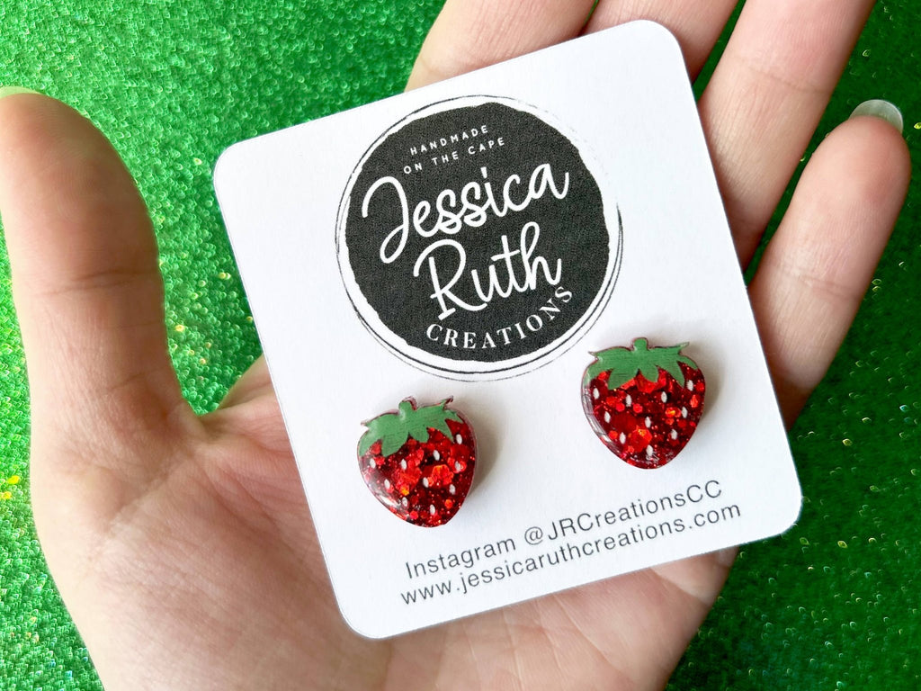 Sweet Strawberry Stud Earrings - The Regal Find